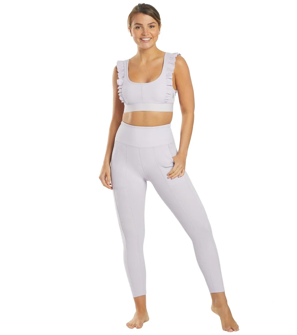 Free People Ruffle Me Up Yoga Sports Bra