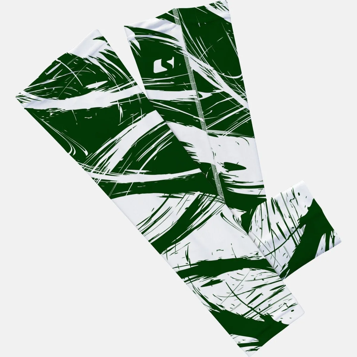 Fury Green and White Arm Sleeve