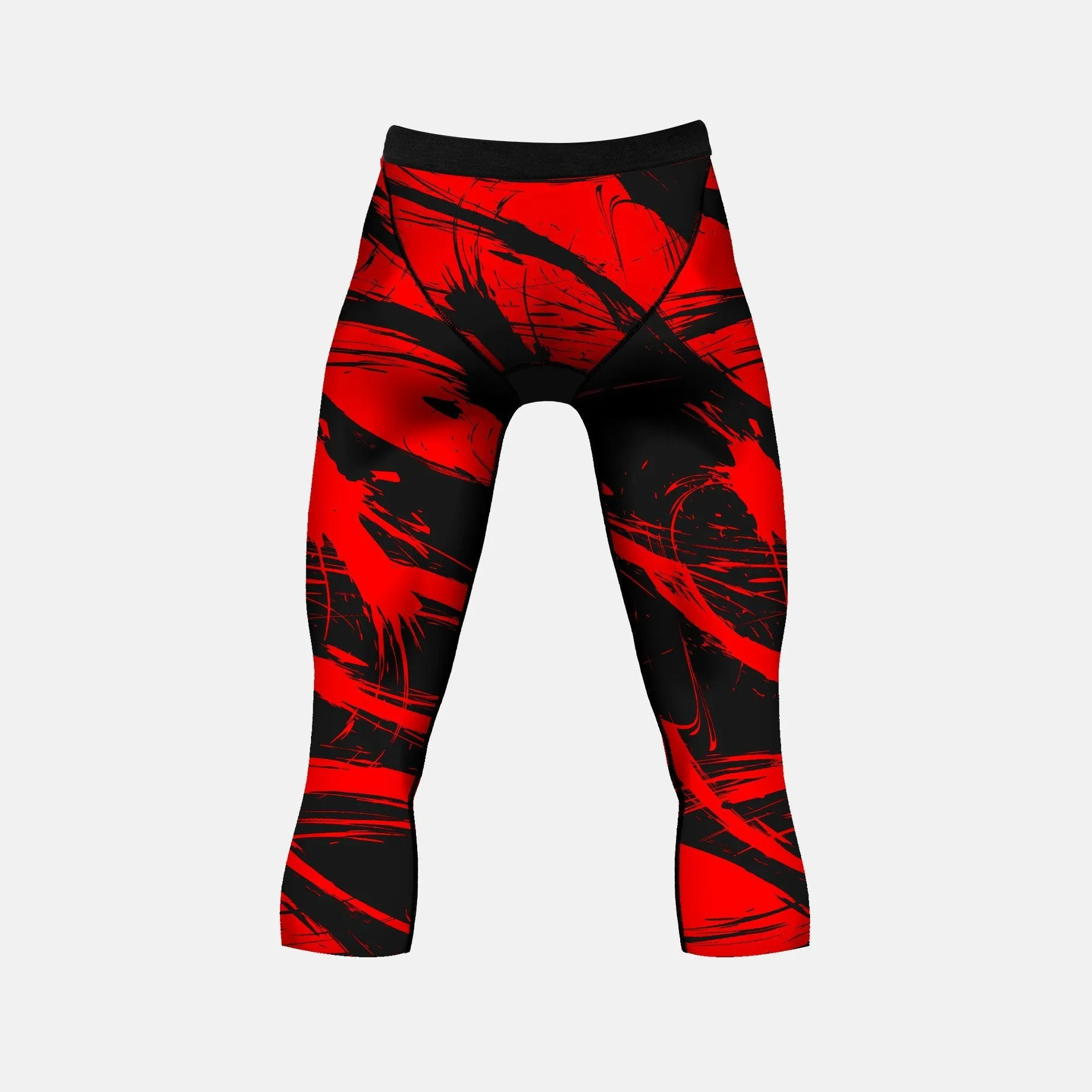 Fury Red Compression 3/4 tights / leggings