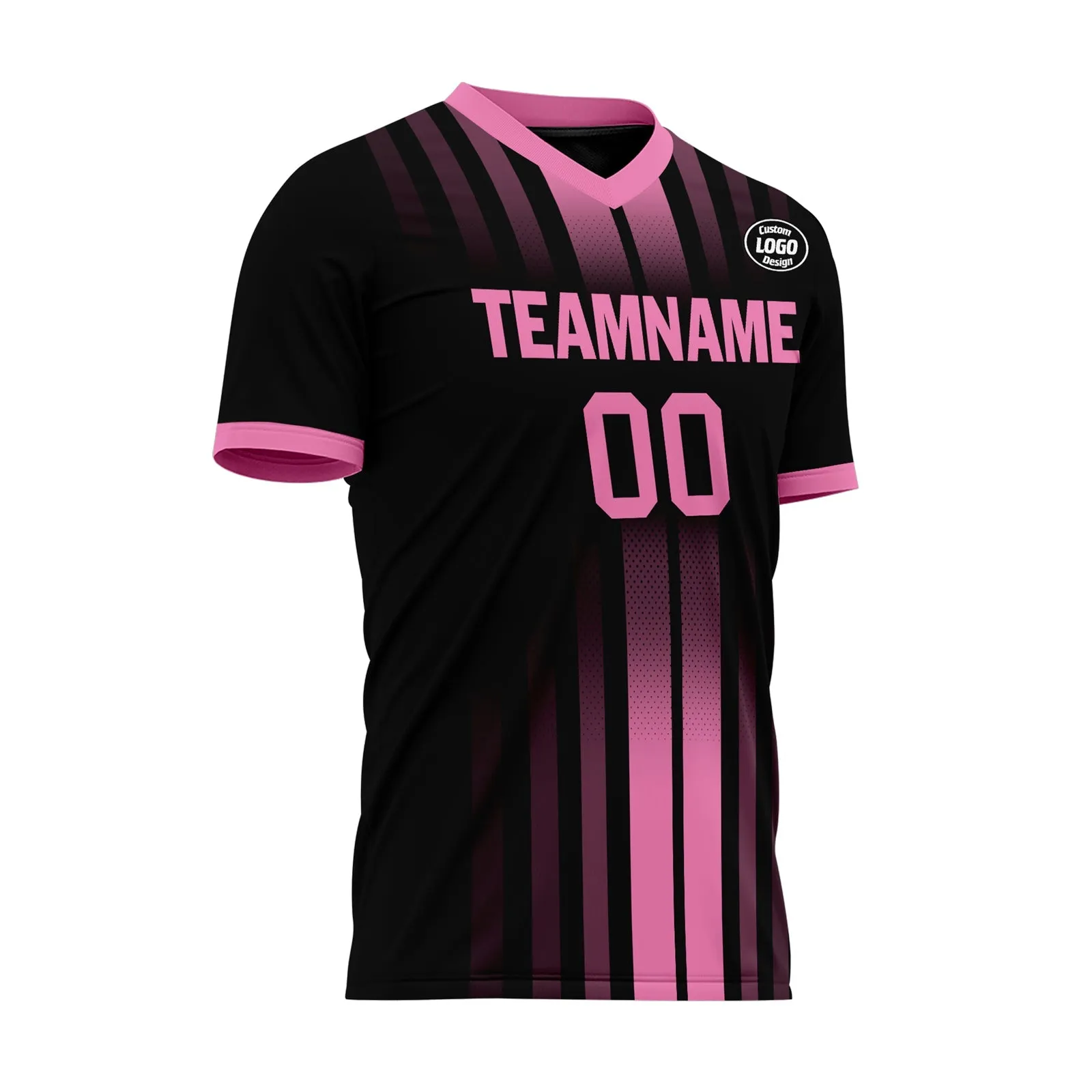 Gift Ideas,Custom Black Pink Soccer Sets Jersey Personalized SCJ101-D020131-5