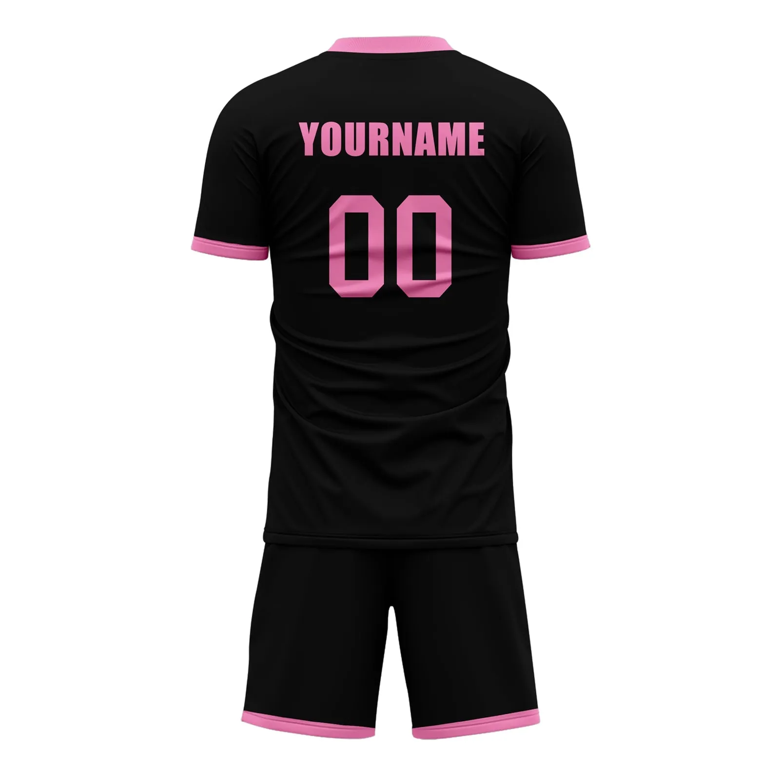 Gift Ideas,Custom Black Pink Soccer Sets Jersey Personalized SCJ101-D020131-5