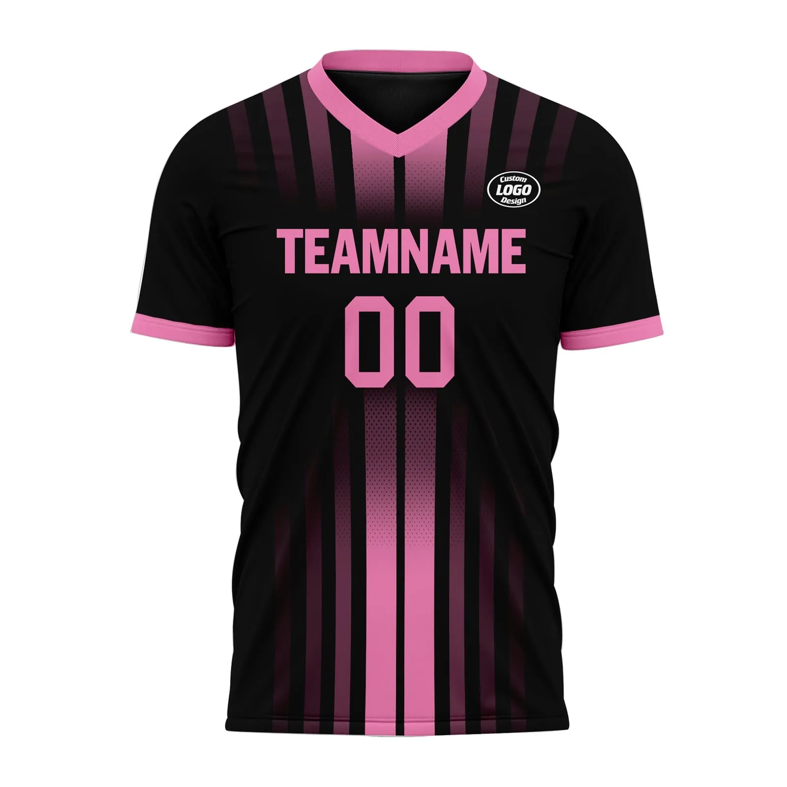 Gift Ideas,Custom Black Pink Soccer Sets Jersey Personalized SCJ101-D020131-5