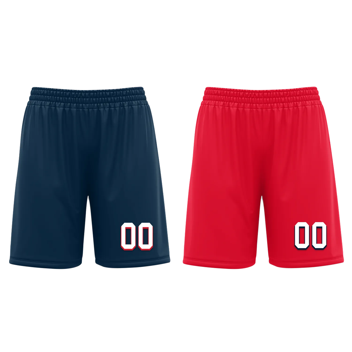 Gift Ideas,Custom Blue Red Classic Style Reversible Basketball Uniform Personalized BBJR-D017021
