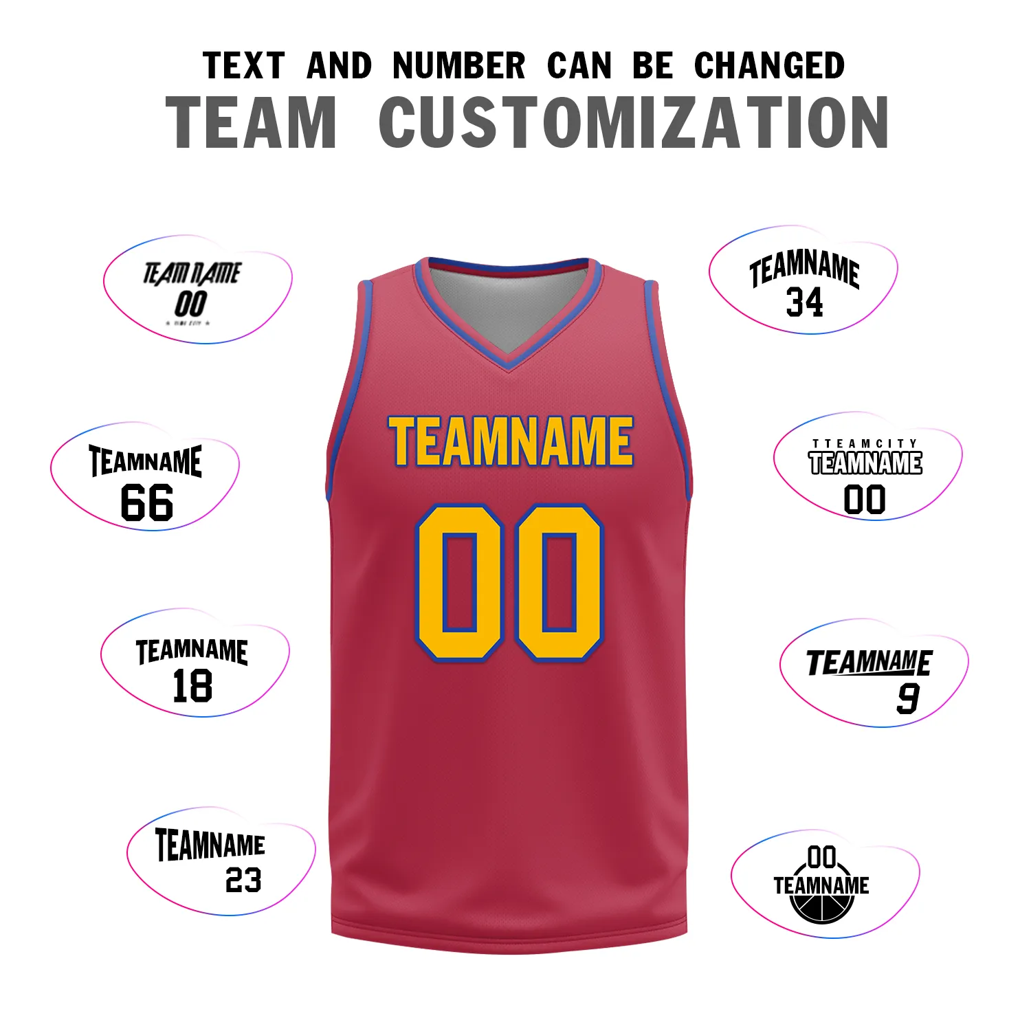 Gift Ideas,Custom Blue Red Classic Style Reversible Basketball Uniform Personalized BBJR-D017029