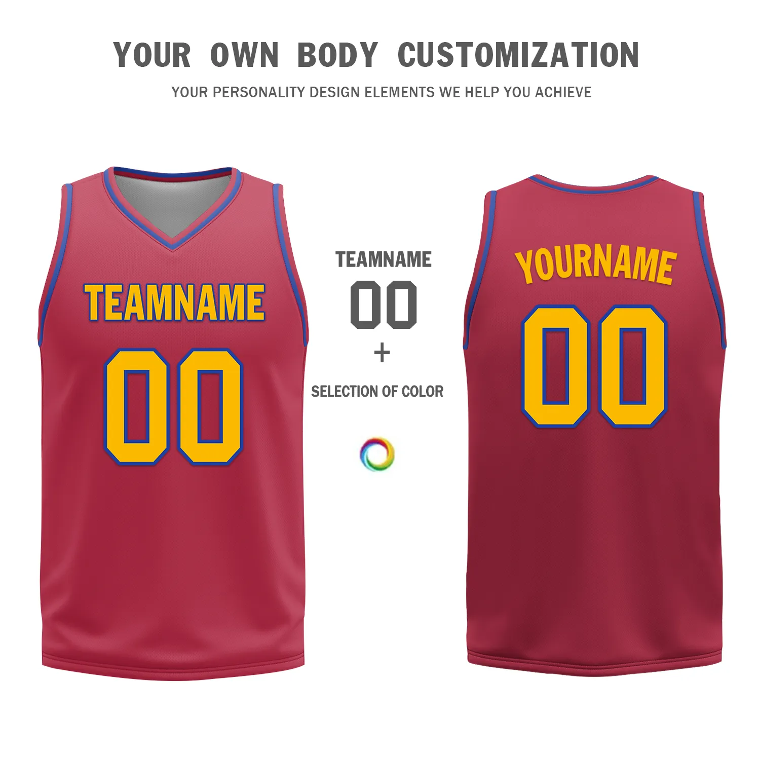 Gift Ideas,Custom Blue Red Classic Style Reversible Basketball Uniform Personalized BBJR-D017029