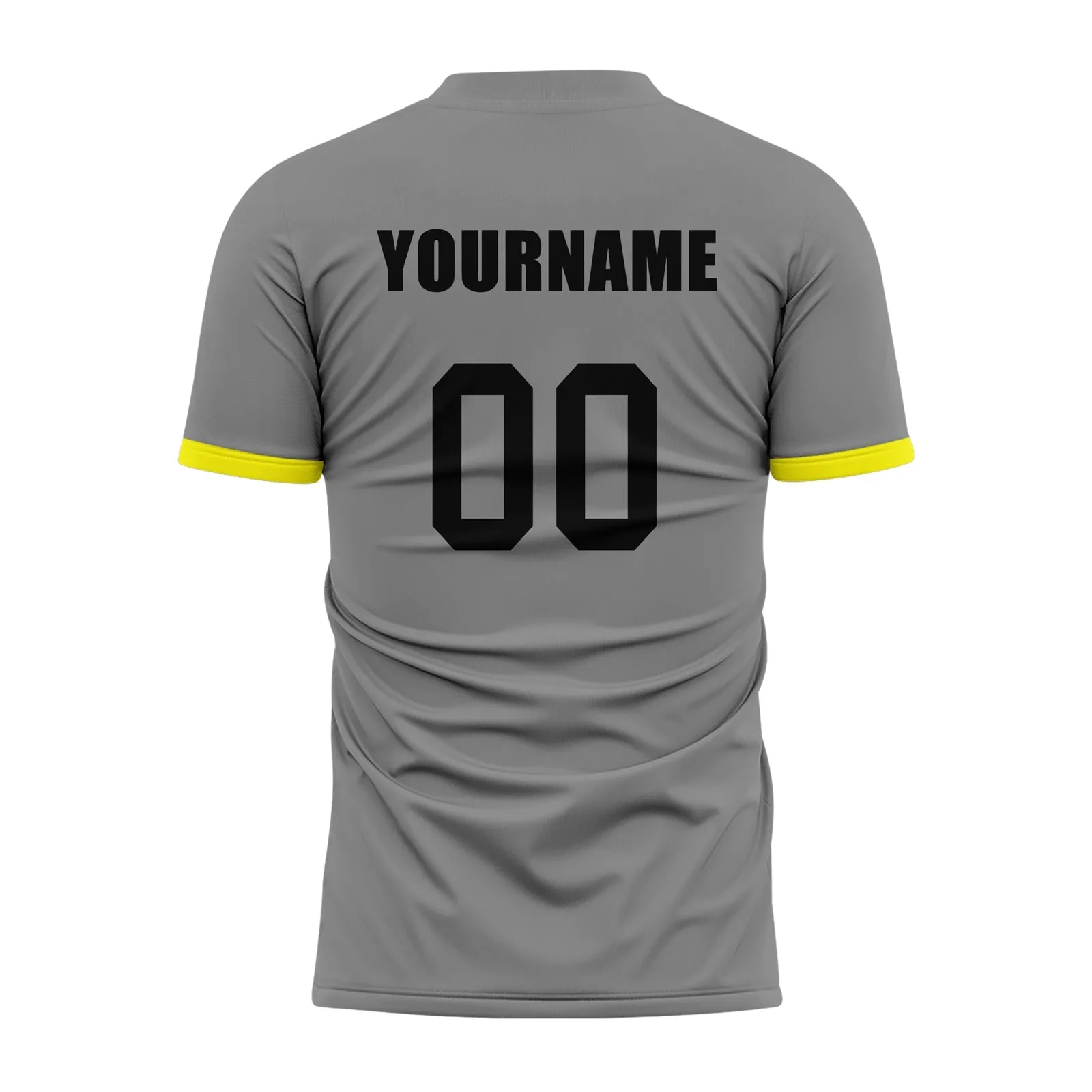 Gift Ideas,Custom Gray Yellow Soccer Sets Jersey Personalized SCJ101-D020131-9