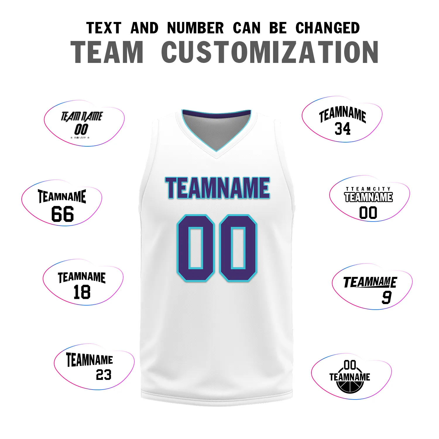 Gift Ideas,Custom Purple White Classic Style Reversible Basketball Uniform Personalized BBJR-D017014