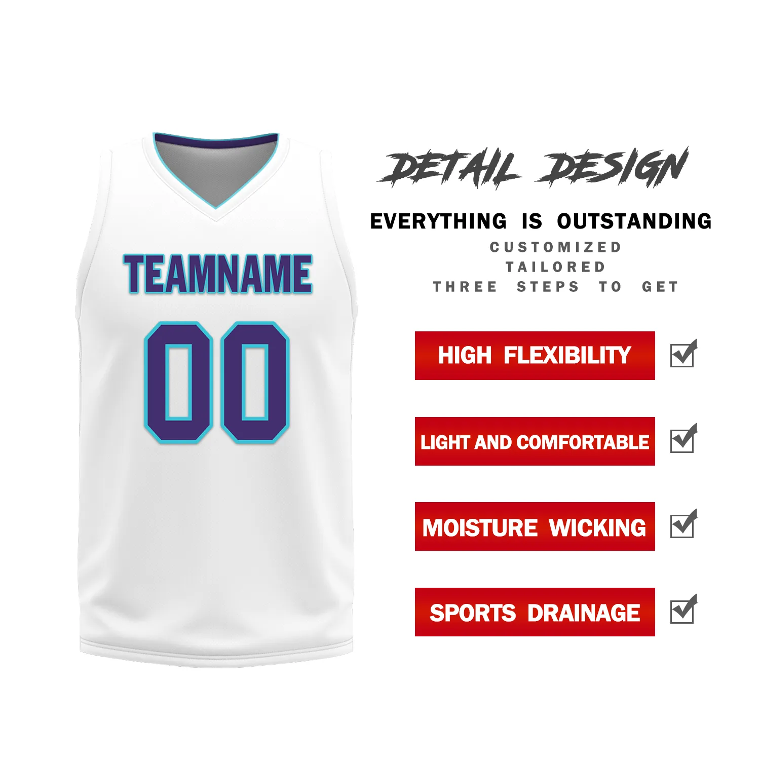 Gift Ideas,Custom Purple White Classic Style Reversible Basketball Uniform Personalized BBJR-D017014