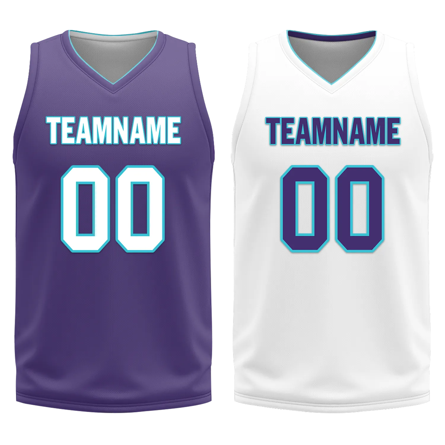 Gift Ideas,Custom Purple White Classic Style Reversible Basketball Uniform Personalized BBJR-D017014