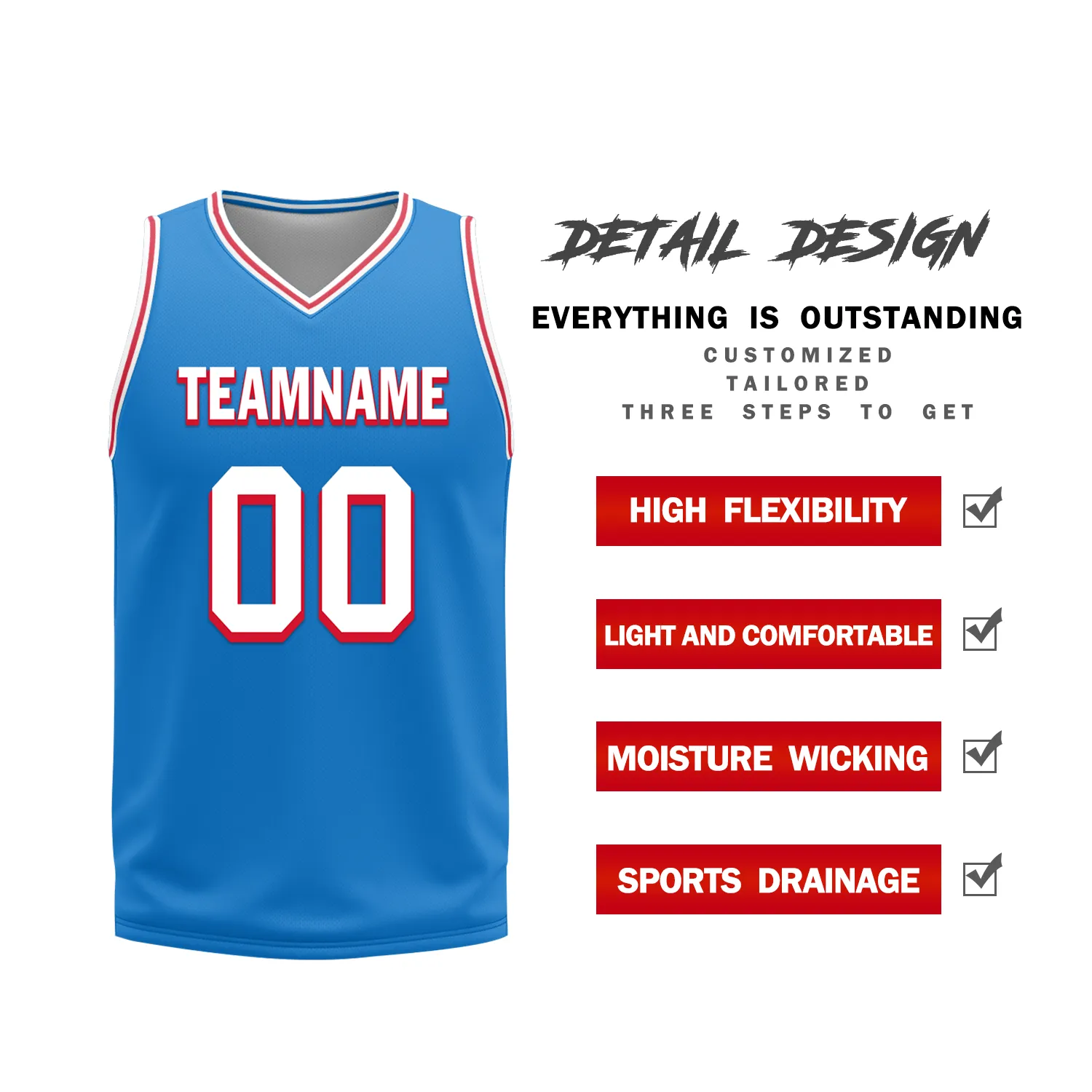Gift Ideas,Custom Red Blue Classic Style Reversible Basketball Uniform Personalized BBJR-D017022