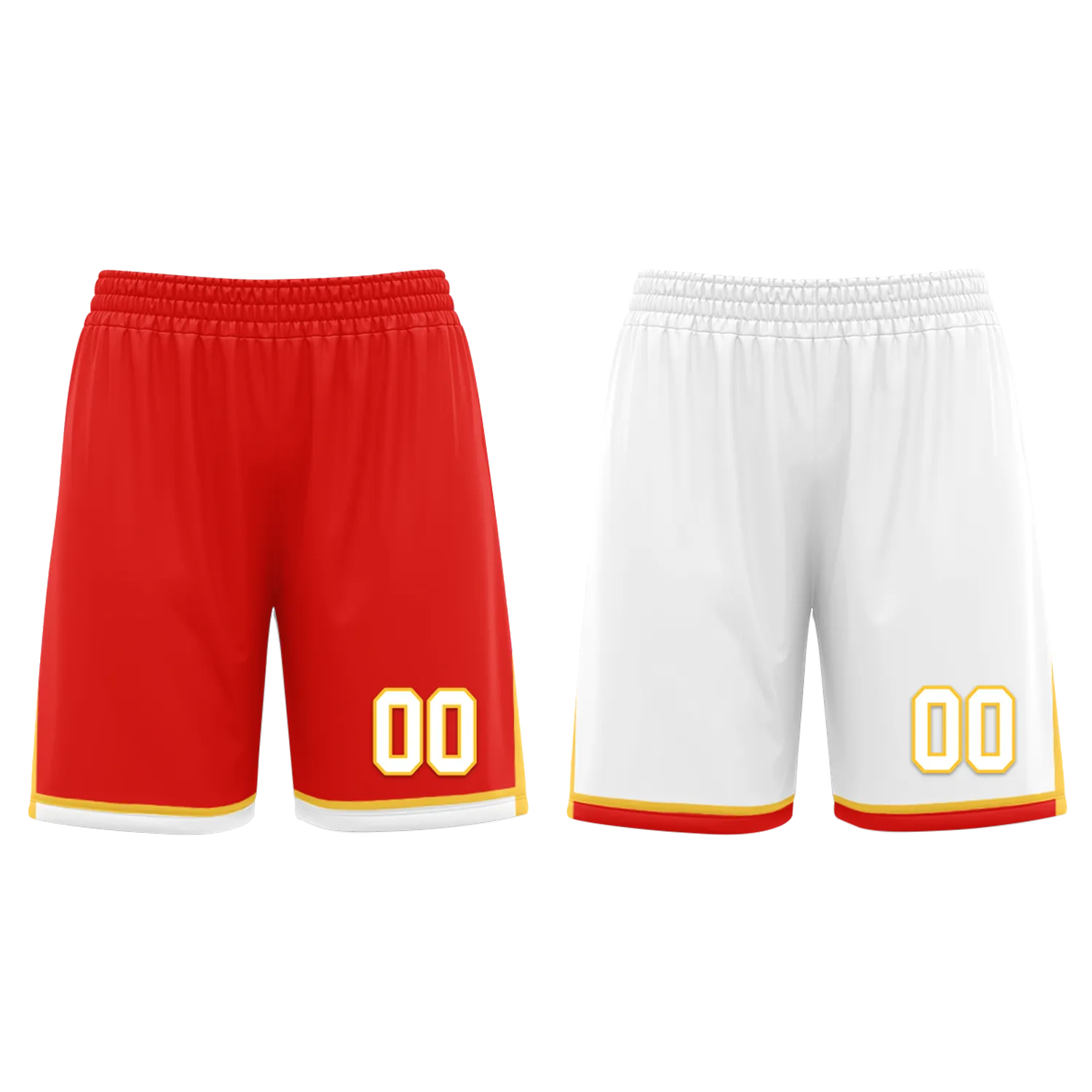 Gift Ideas,Custom Red White Classic Style Reversible Basketball Uniform Personalized BBJR-D017027