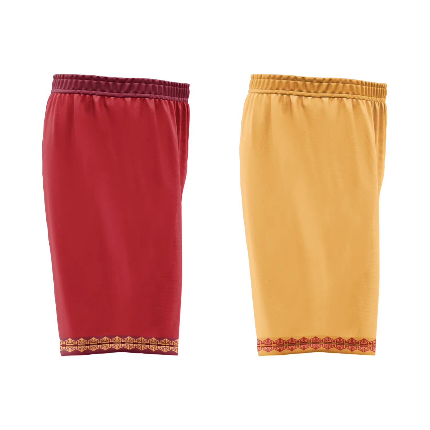 Gift Ideas,Custom Red Yellow Classic Style Reversible Basketball Uniform Personalized BBJR-D017011