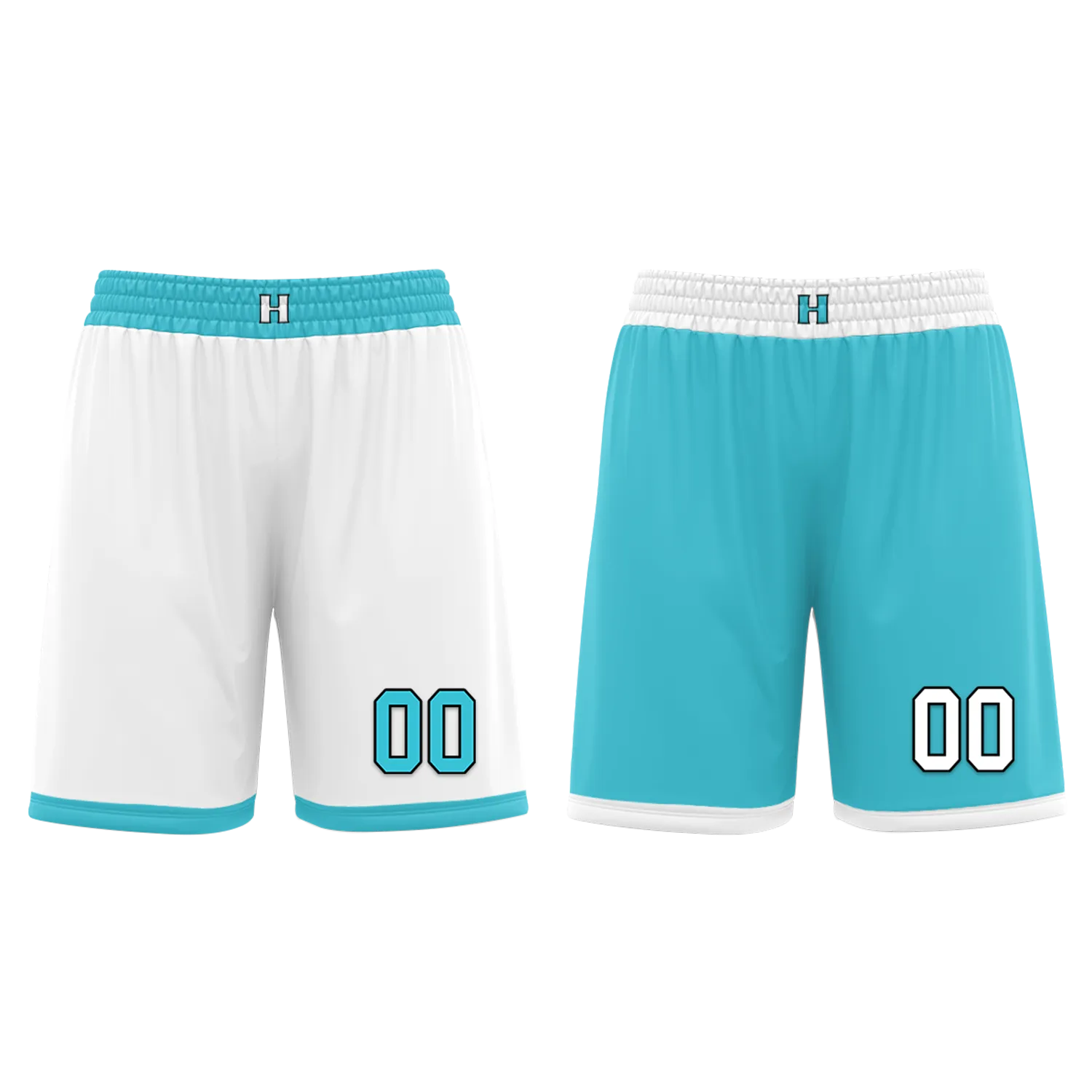 Gift Ideas,Custom White Blue Classic Style Reversible Basketball Uniform Personalized BBJR-D017013