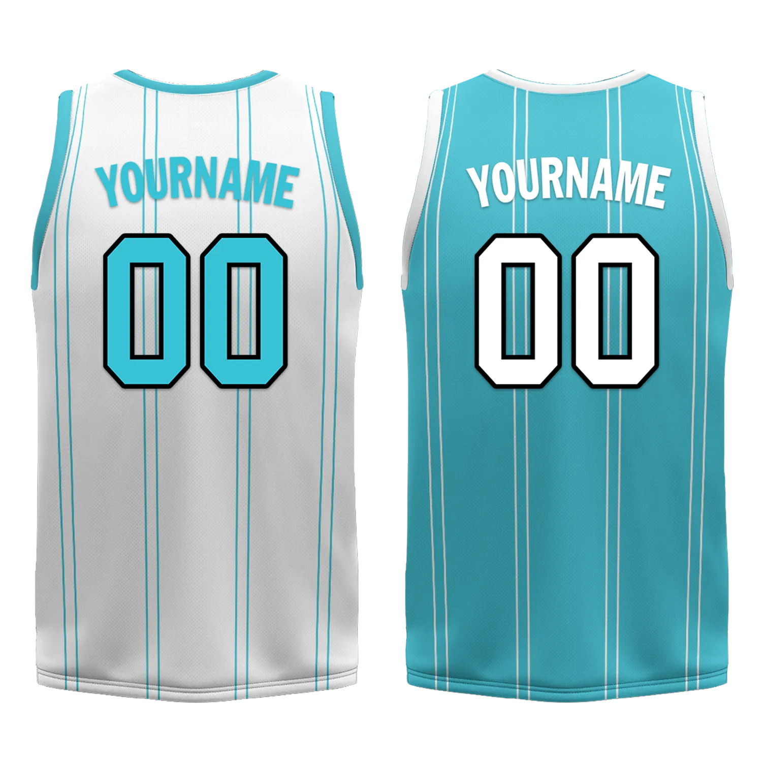 Gift Ideas,Custom White Blue Classic Style Reversible Basketball Uniform Personalized BBJR-D017013