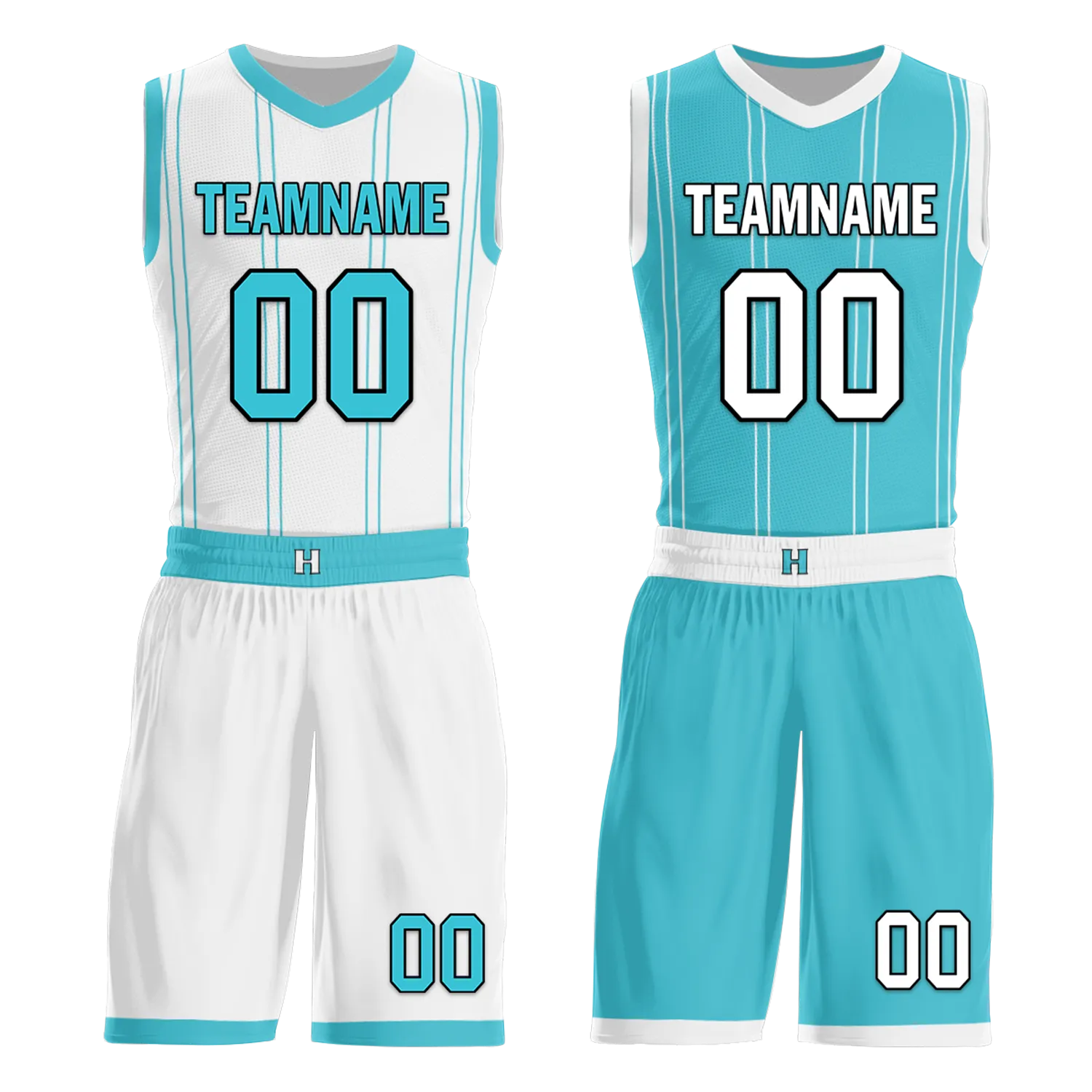 Gift Ideas,Custom White Blue Classic Style Reversible Basketball Uniform Personalized BBJR-D017013