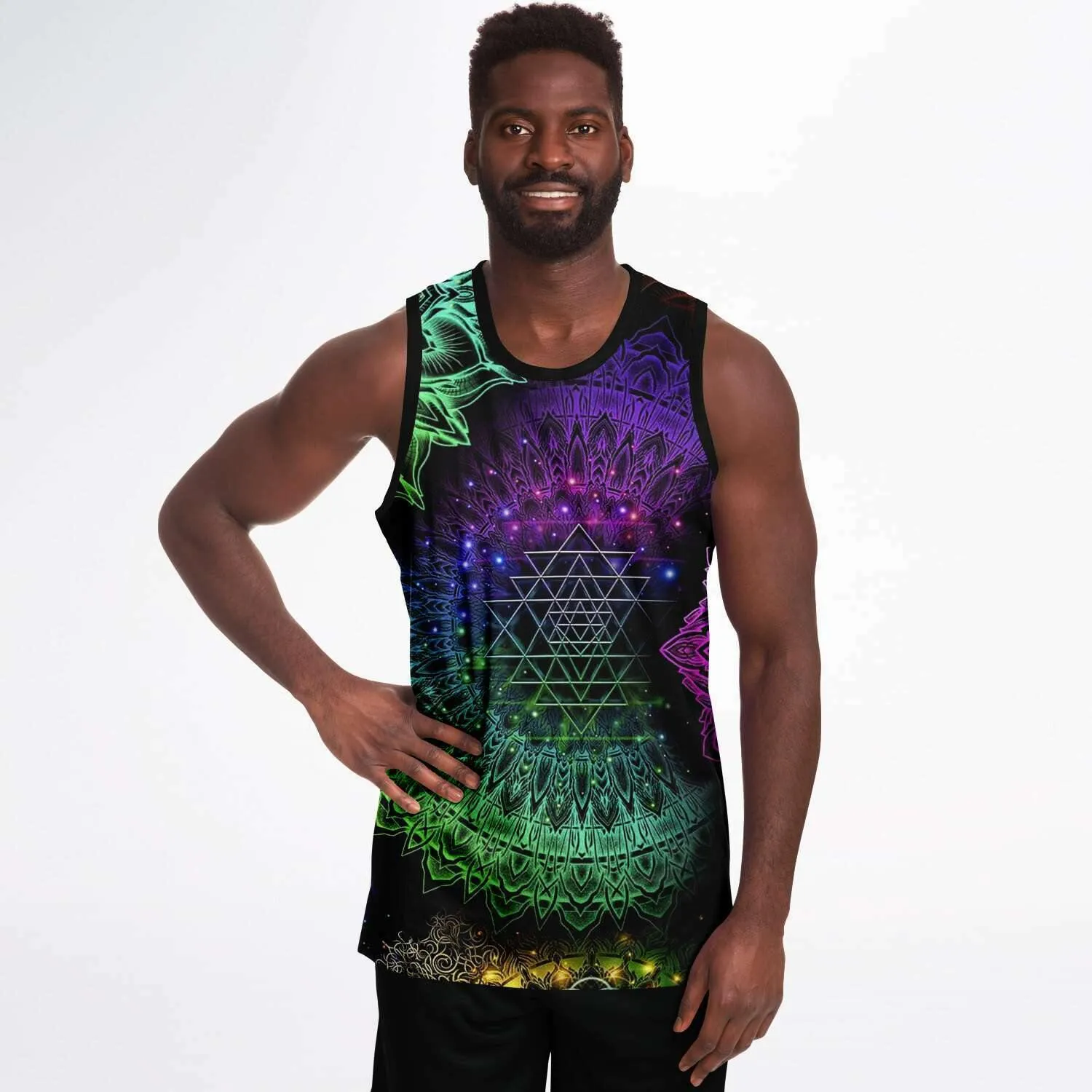 Glowing Mandala Basketball Jersey