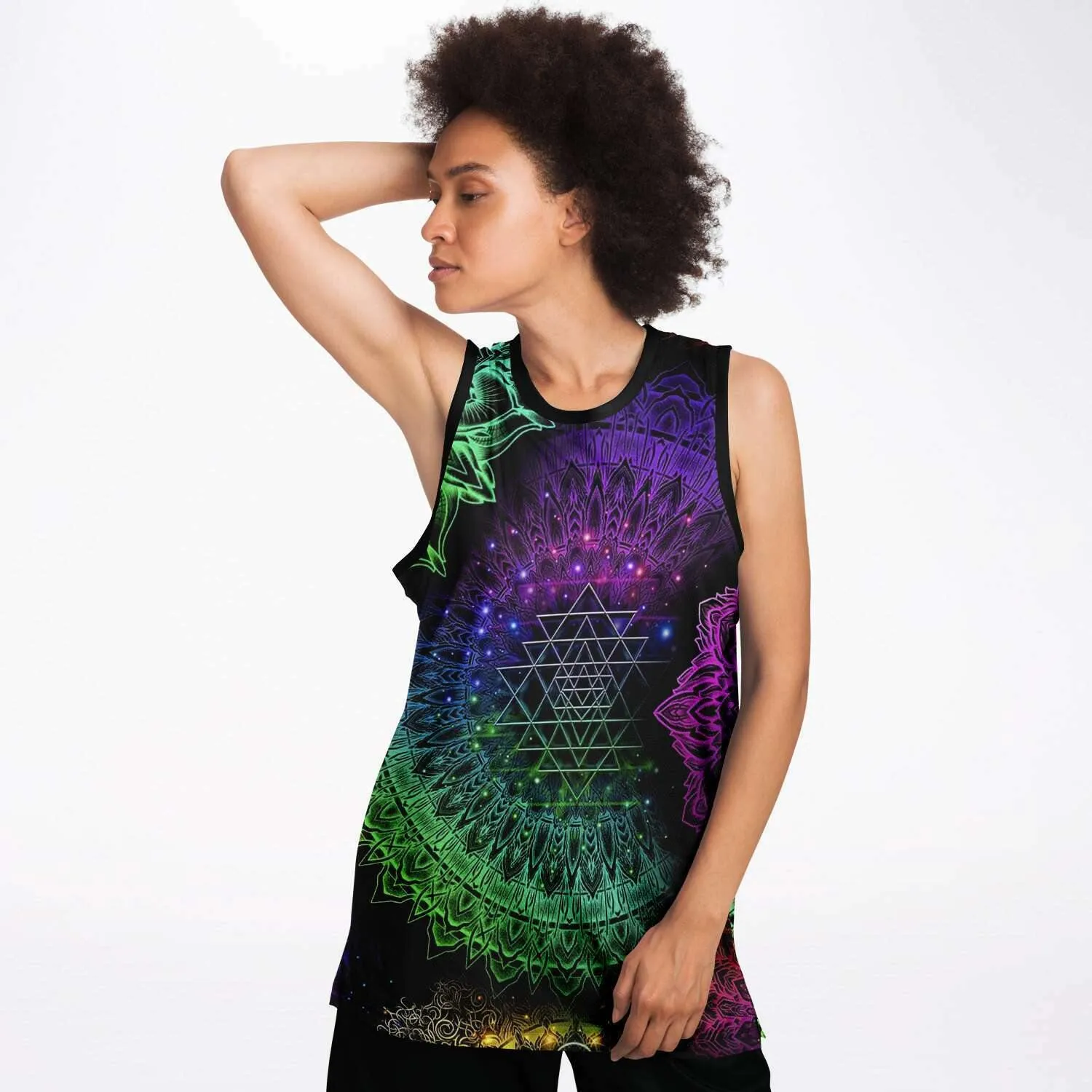 Glowing Mandala Basketball Jersey