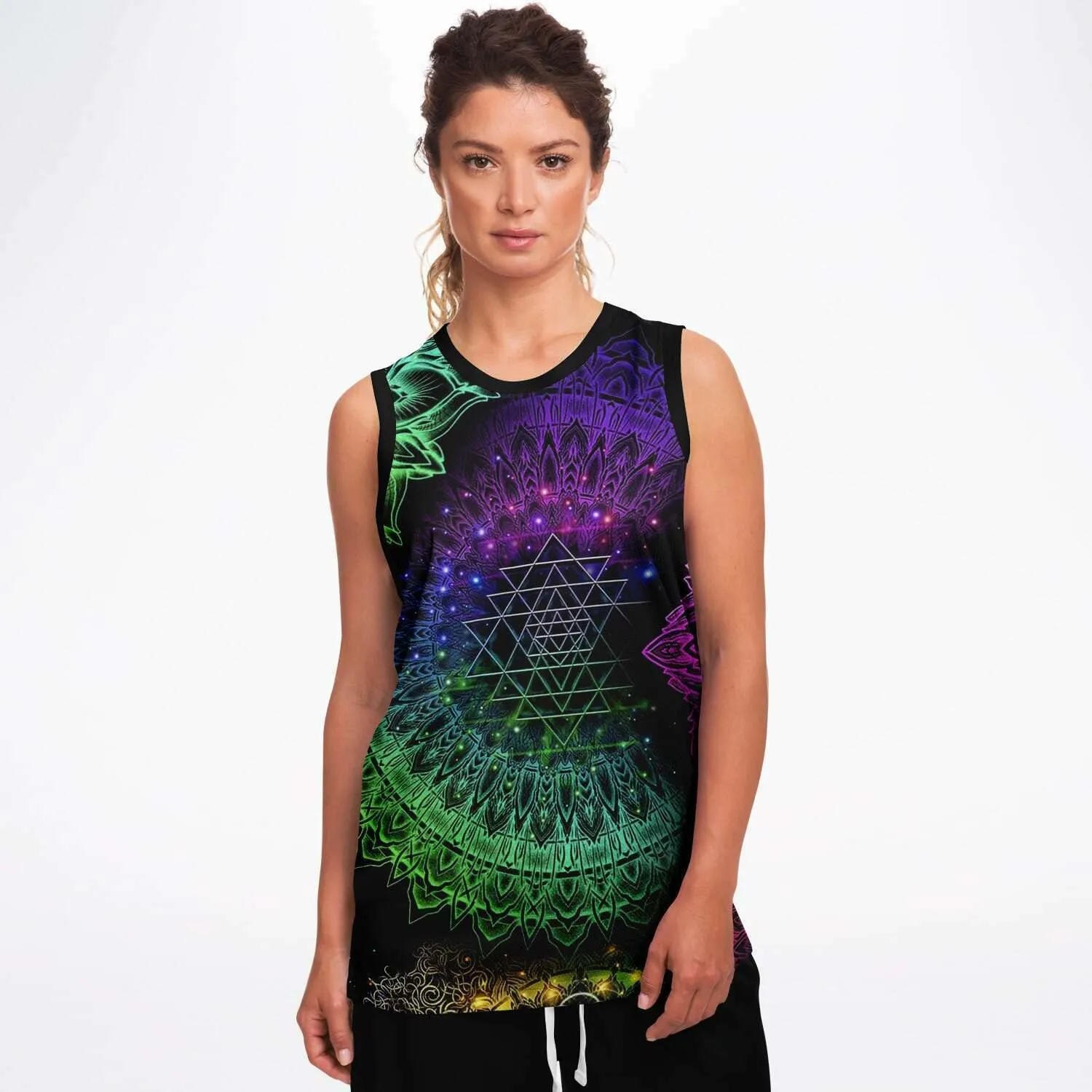 Glowing Mandala Basketball Jersey