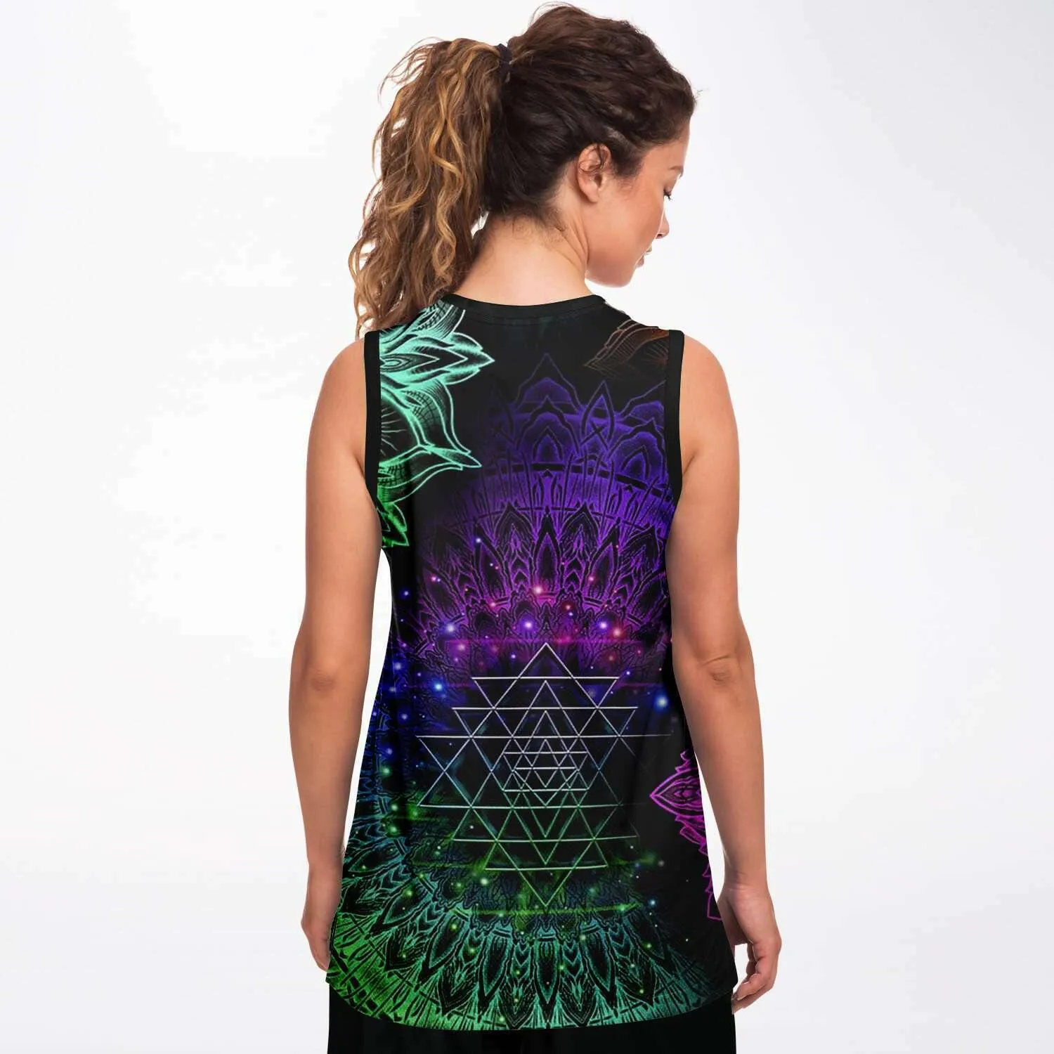 Glowing Mandala Basketball Jersey