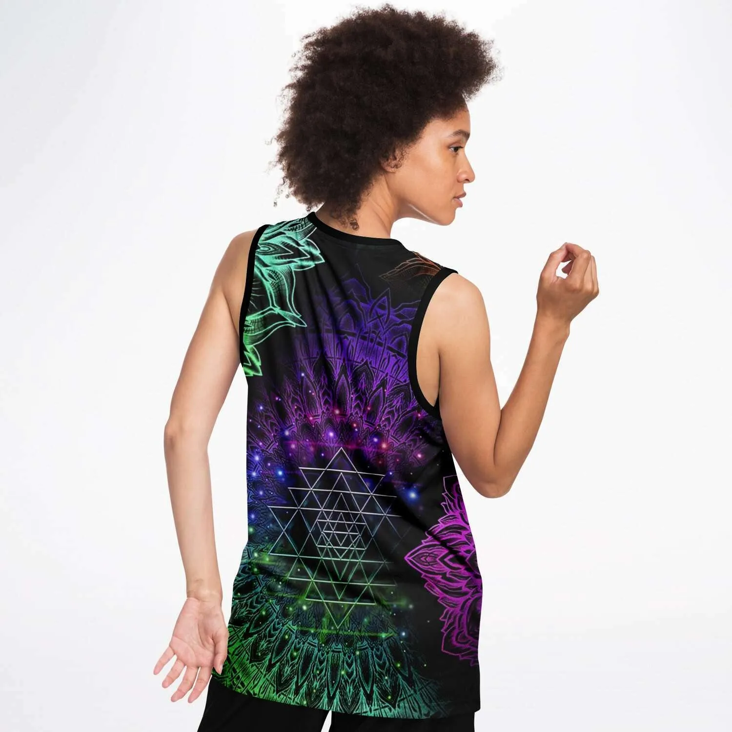 Glowing Mandala Basketball Jersey