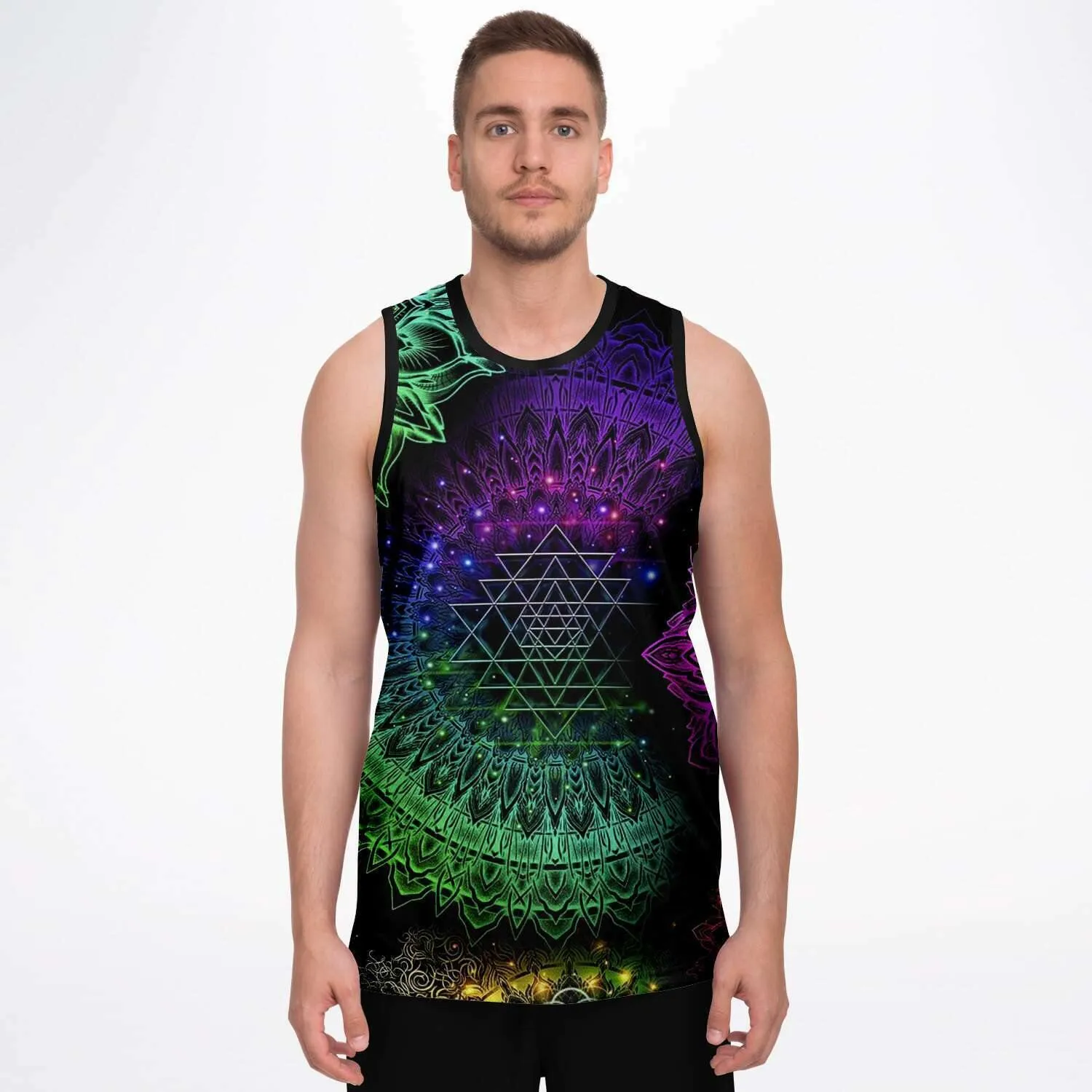 Glowing Mandala Basketball Jersey