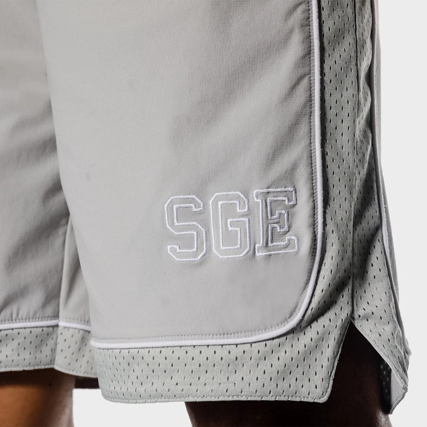 Golden Era Basketball Shorts - Light Grey Marl