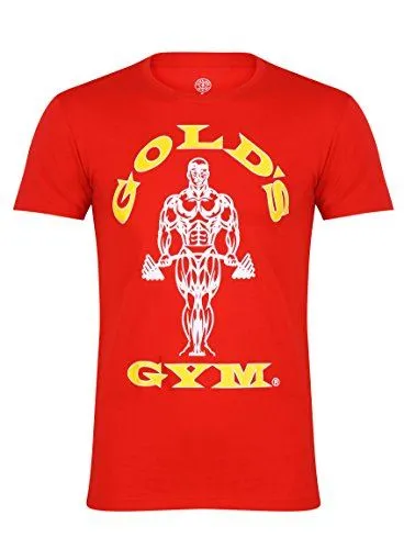 Golds Gym T-Shirt Muscle Joe Red - Small