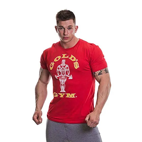 Golds Gym T-Shirt Muscle Joe Red - Small