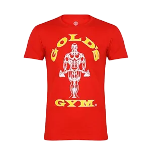 Golds Gym T-Shirt Muscle Joe Red - Small