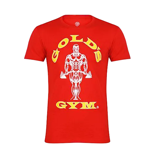 Golds Gym T-Shirt Muscle Joe Red - Small