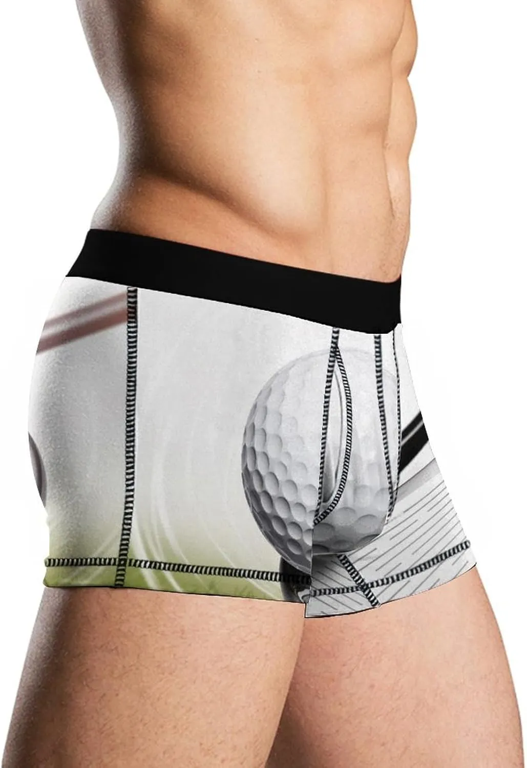 Golf Club Men's Boxer Briefs Breathable Underwear Comfortsoft Moisture-Wicking Trunks Underwear