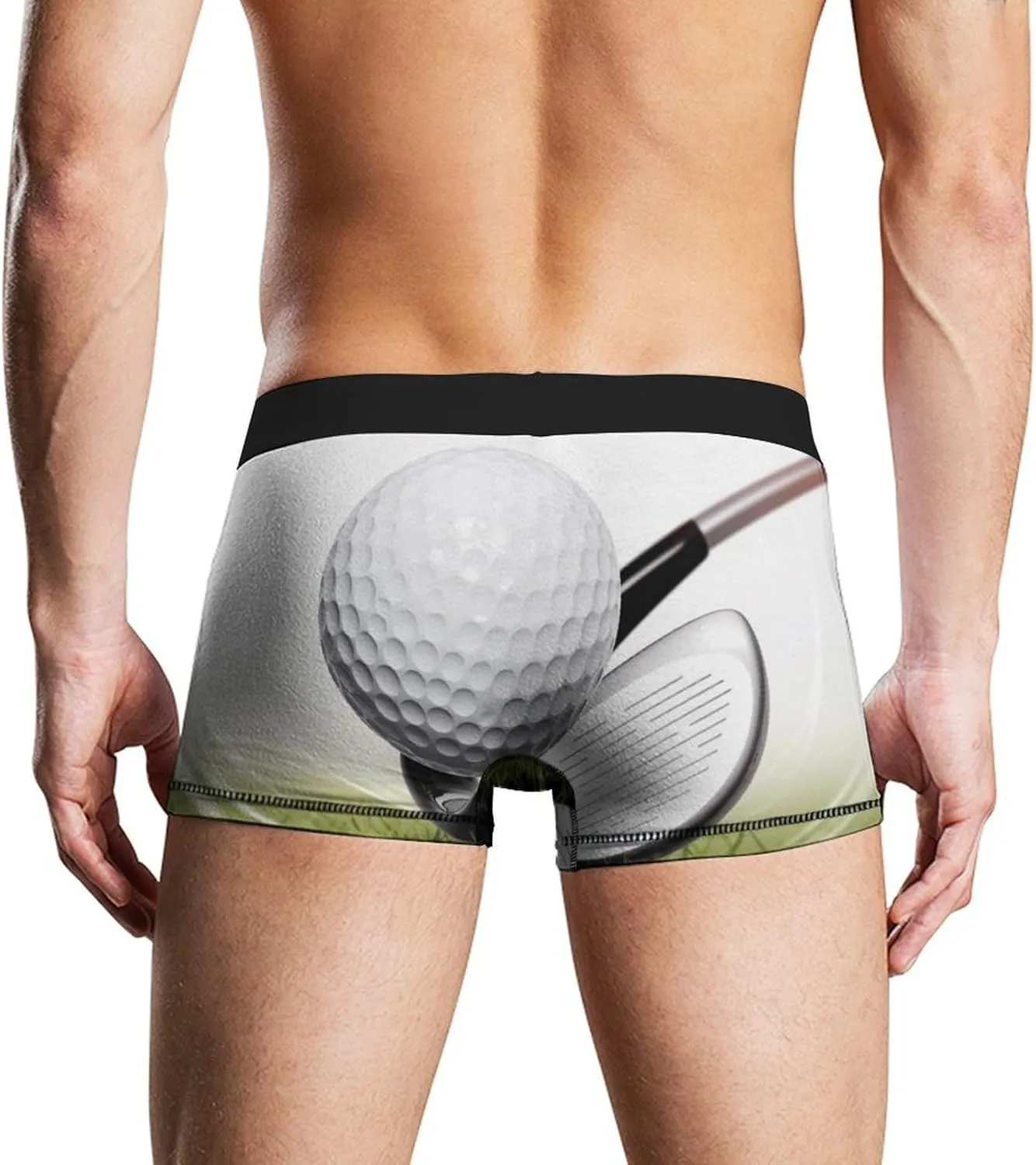 Golf Club Men's Boxer Briefs Breathable Underwear Comfortsoft Moisture-Wicking Trunks Underwear
