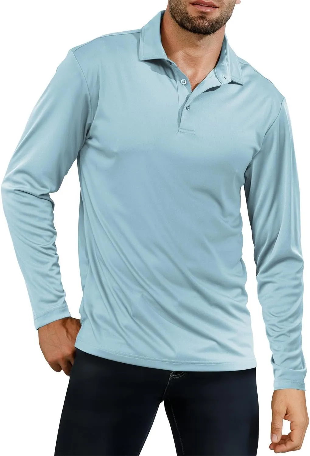 Golf Shirts for Men - Short Sleeve Performance Solid Moisture Wicking Polo Shirt