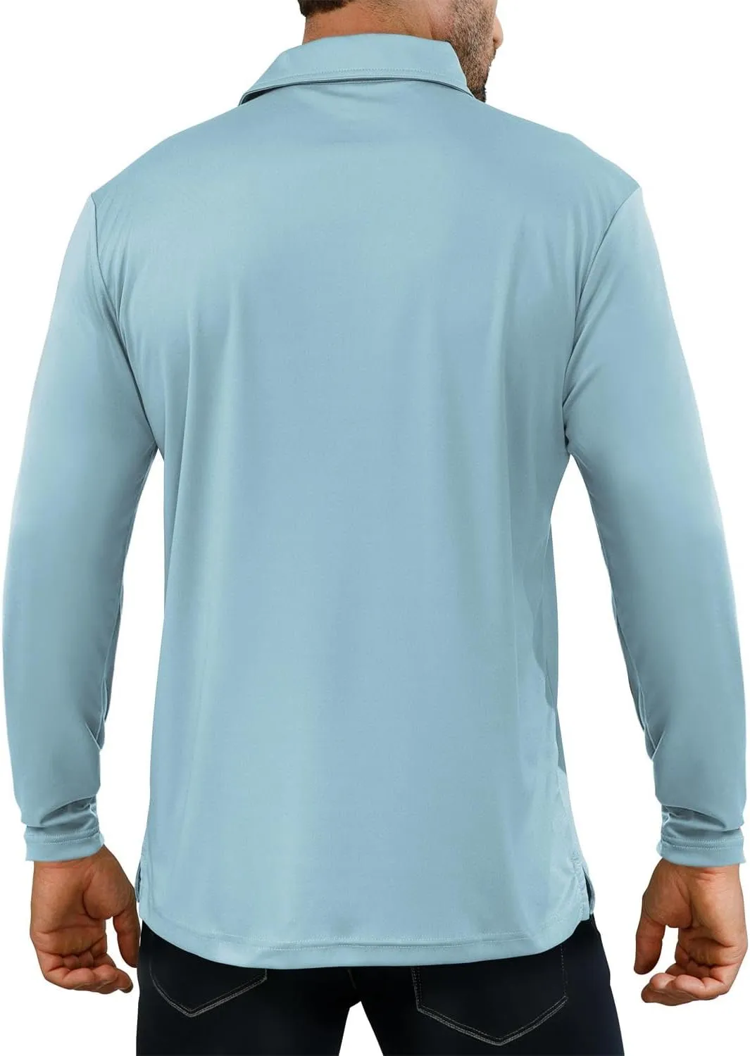 Golf Shirts for Men - Short Sleeve Performance Solid Moisture Wicking Polo Shirt