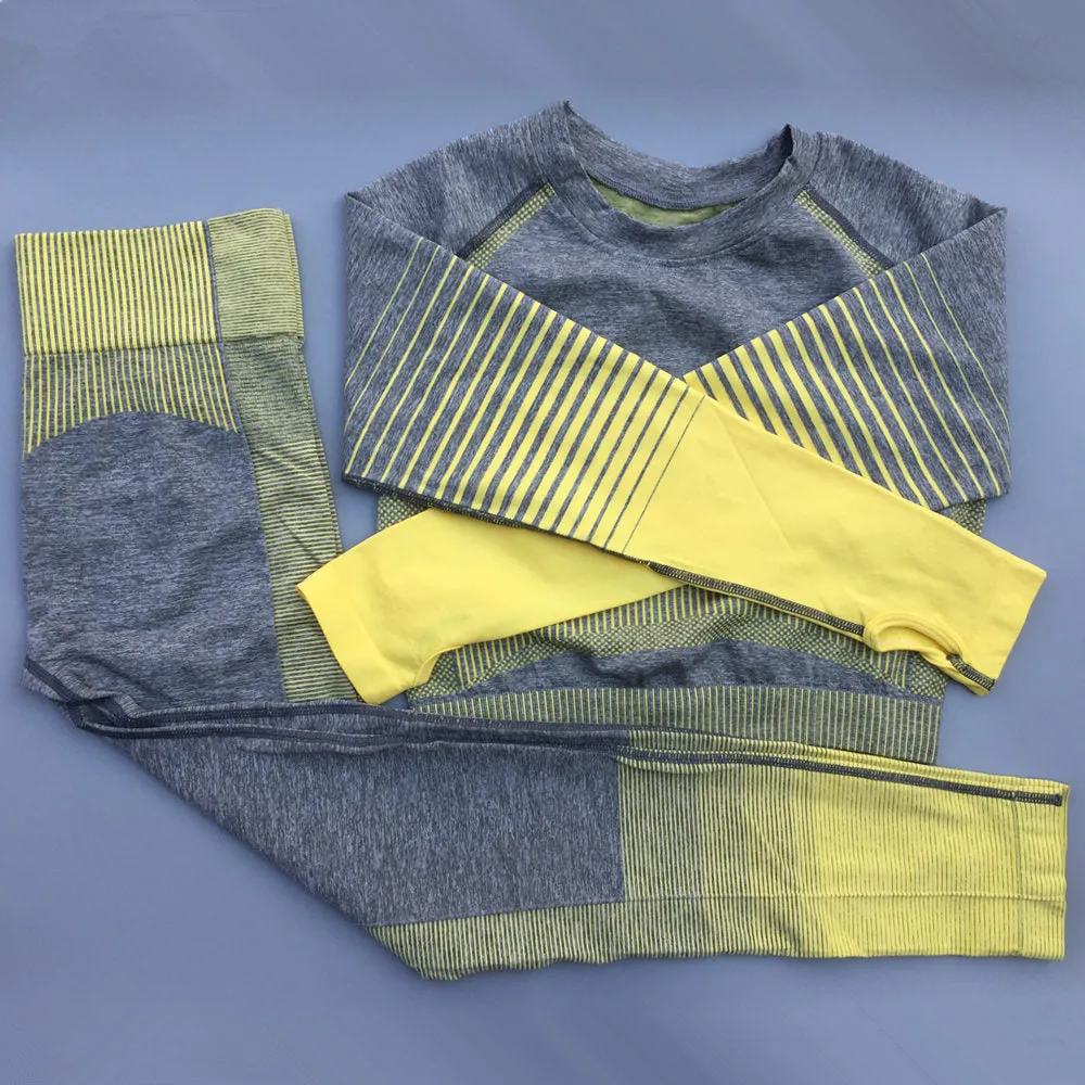 Gradient Seamless Yoga 2pcs Matching Set