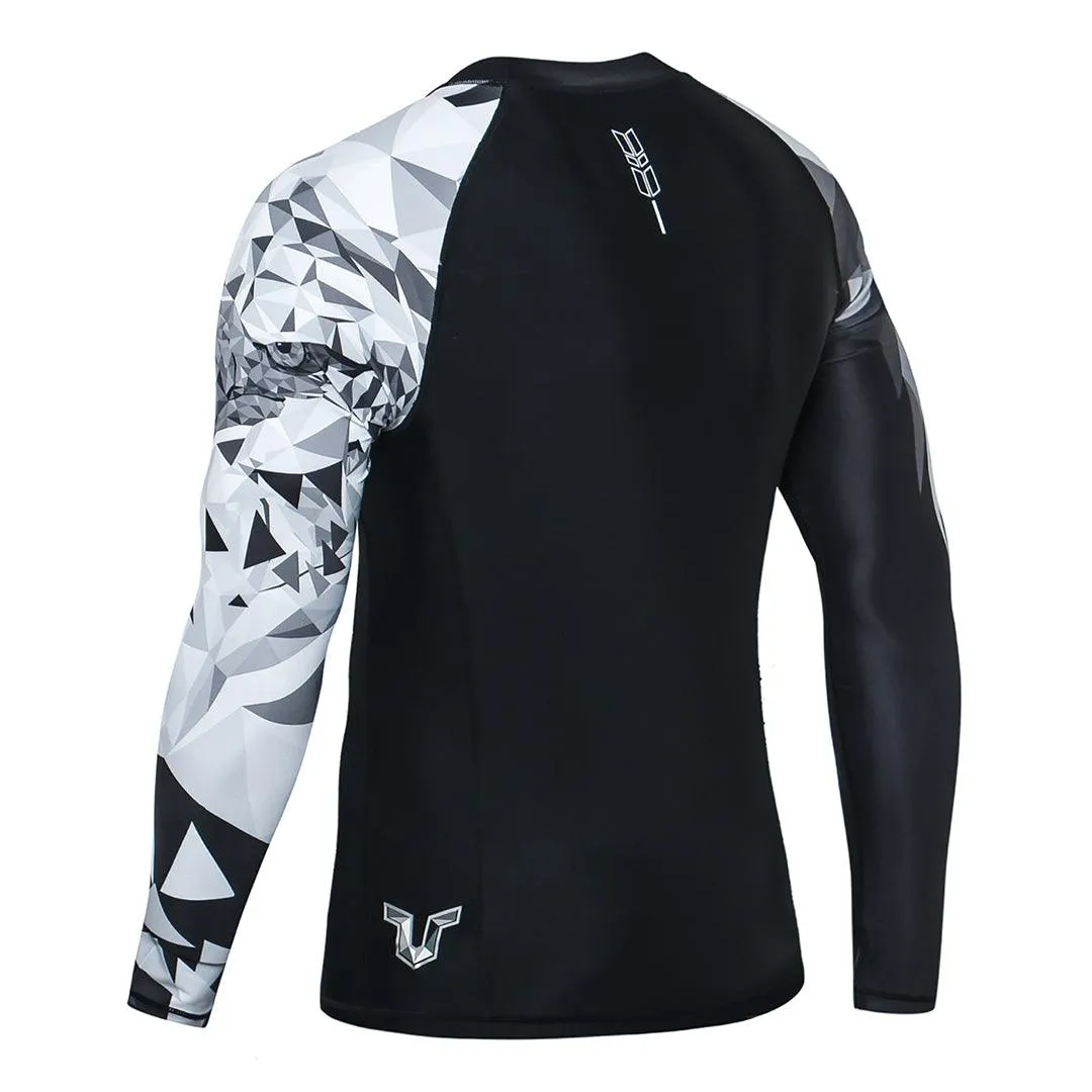 Graphic UPF50  Long Sleeve Rash Guard for Men - Eagle Style