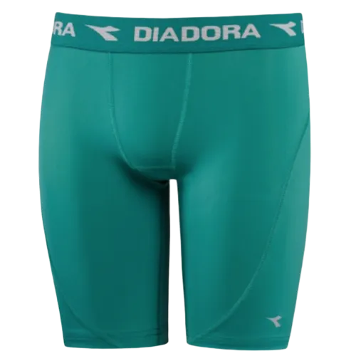 GREEN DIADORA COMPRESSION SHORT