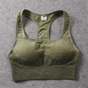 Green Ombre Sculpt Sports Bra