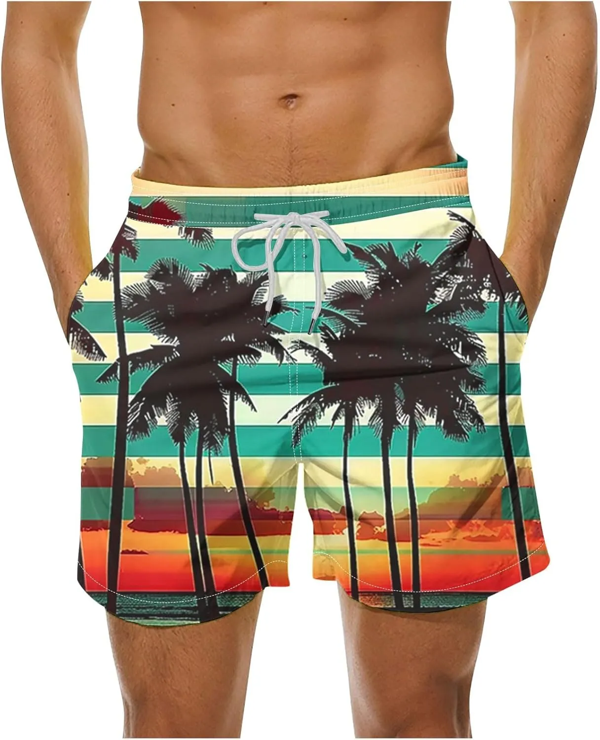 Gym Basketball Mens Casual Cotton Stretch Drawstring Summer Beach Shorts Chino Golf Shorts with Pockets