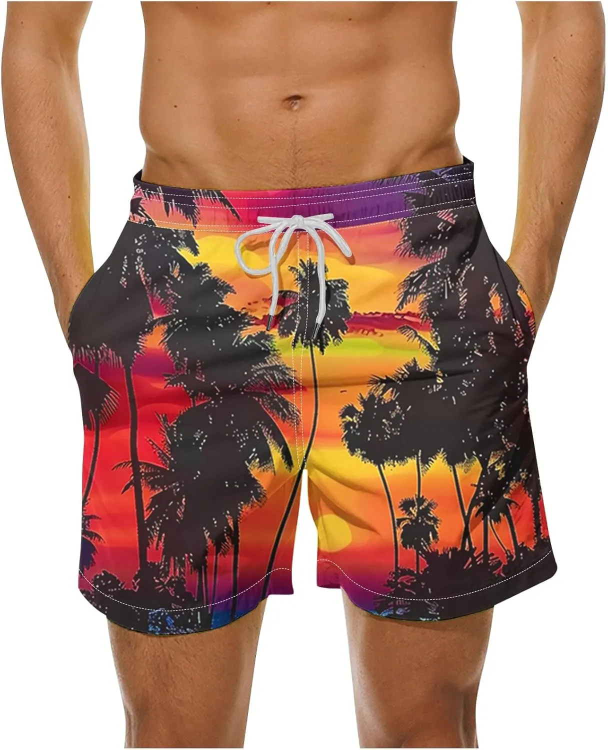 Gym Basketball Mens Casual Cotton Stretch Drawstring Summer Beach Shorts Chino Golf Shorts with Pockets