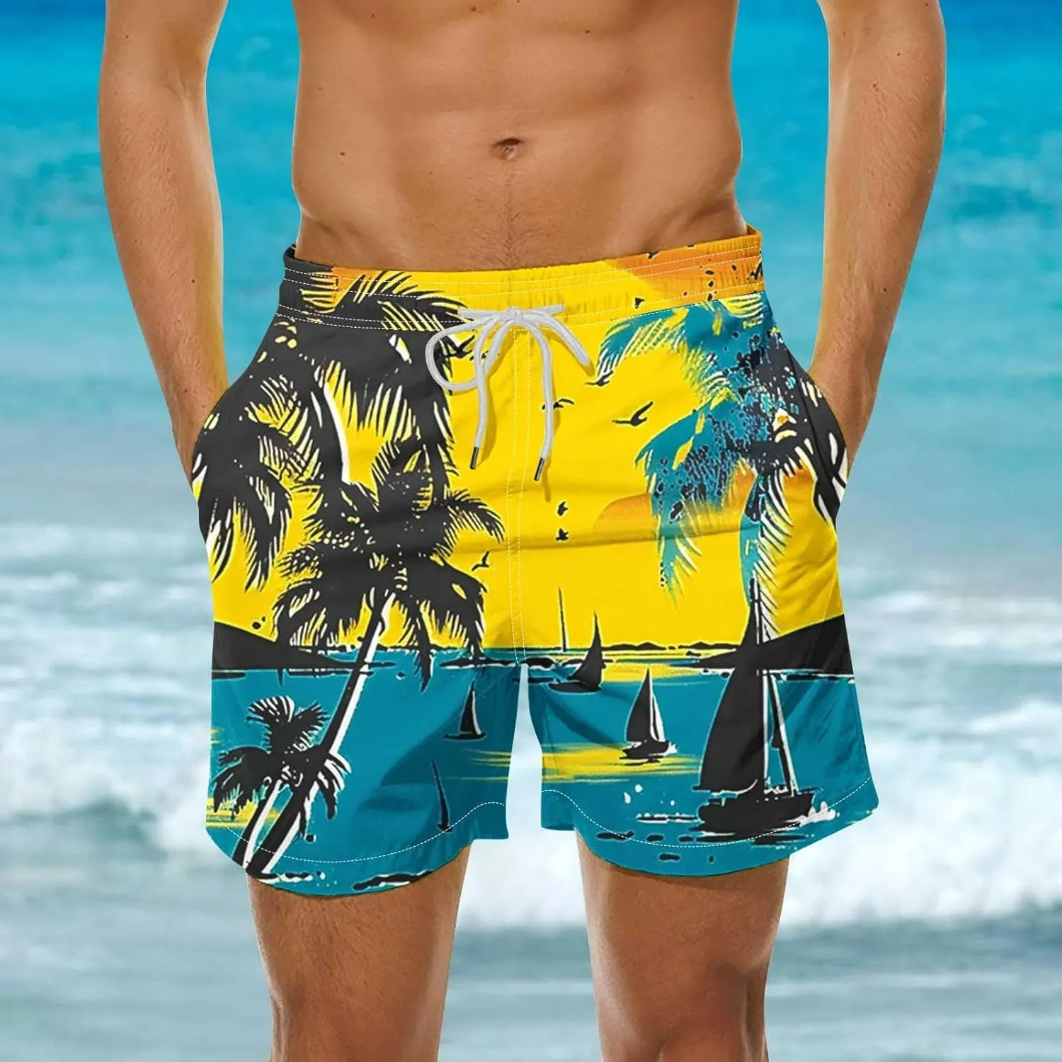 Gym Basketball Mens Casual Cotton Stretch Drawstring Summer Beach Shorts Chino Golf Shorts with Pockets