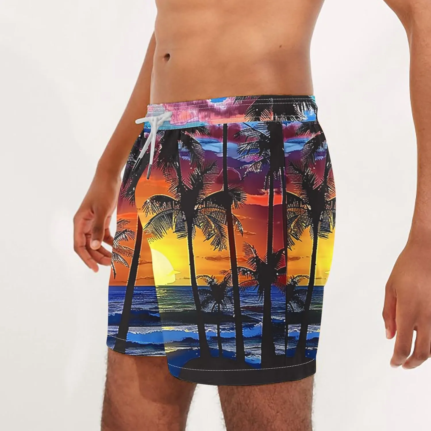 Gym Basketball Mens Casual Cotton Stretch Drawstring Summer Beach Shorts Chino Golf Shorts with Pockets