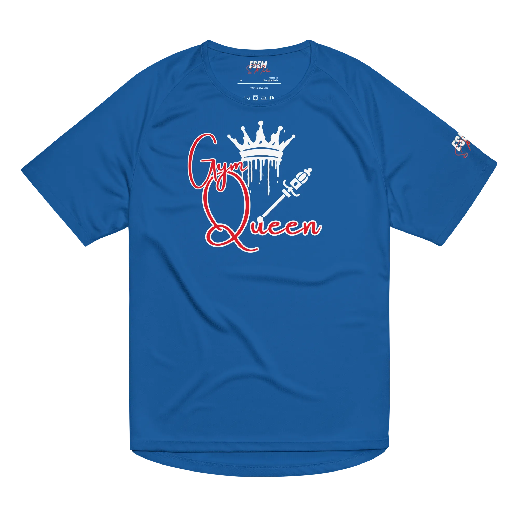 Gym Queen (wht) - Unisex sports jersey