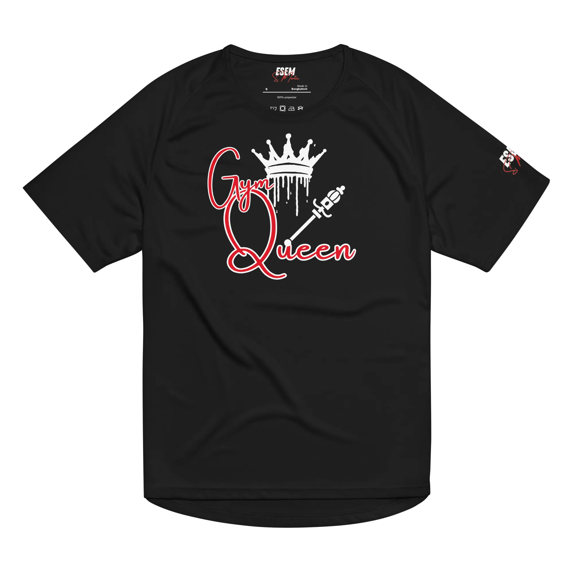 Gym Queen (wht) - Unisex sports jersey