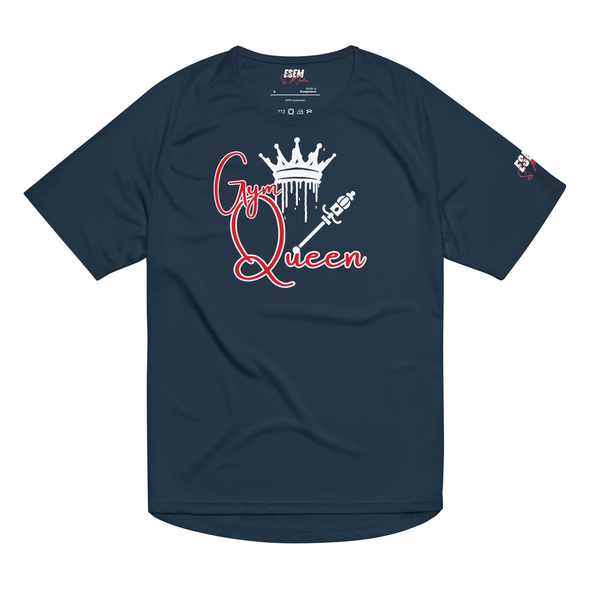 Gym Queen (wht) - Unisex sports jersey