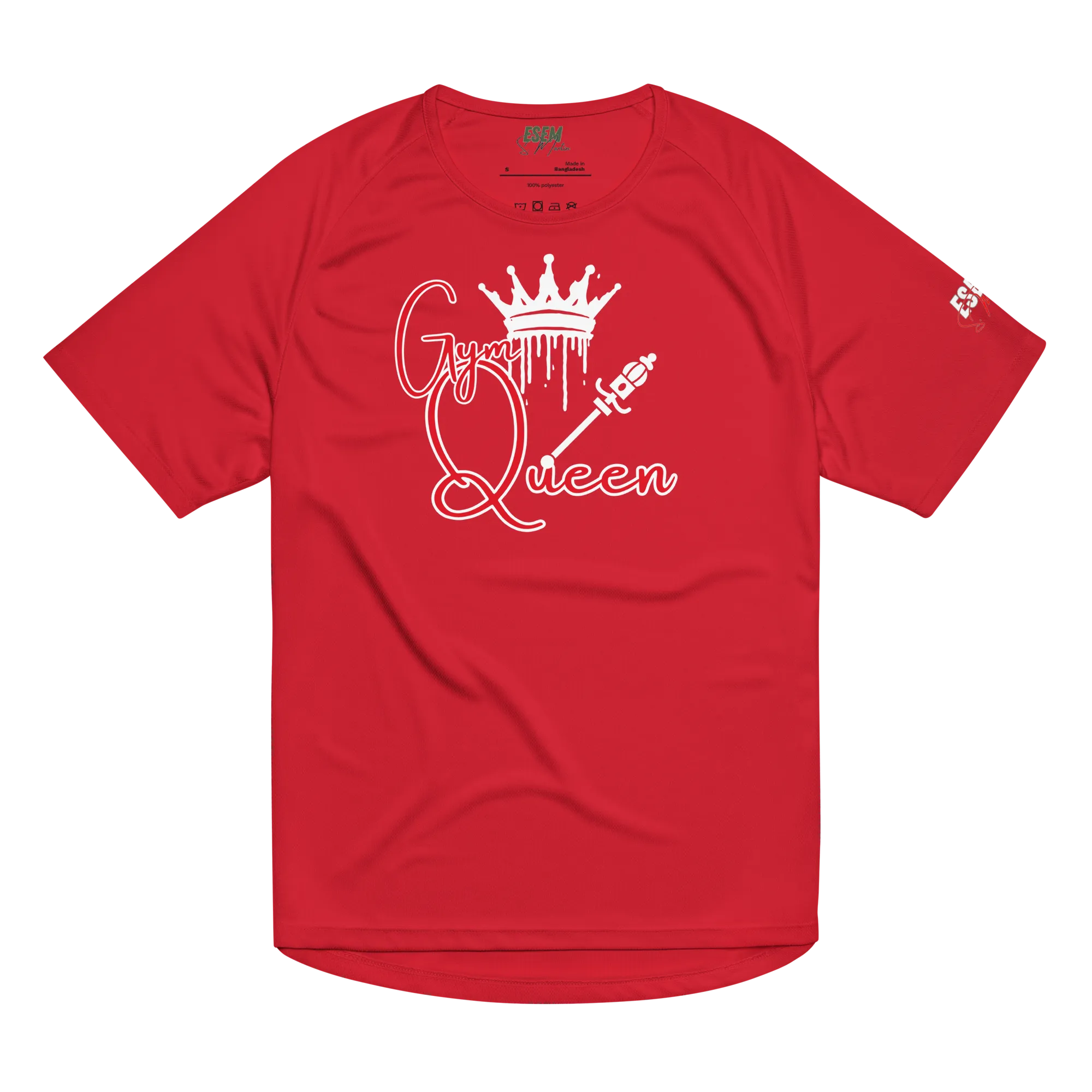 Gym Queen (wht) - Unisex sports jersey
