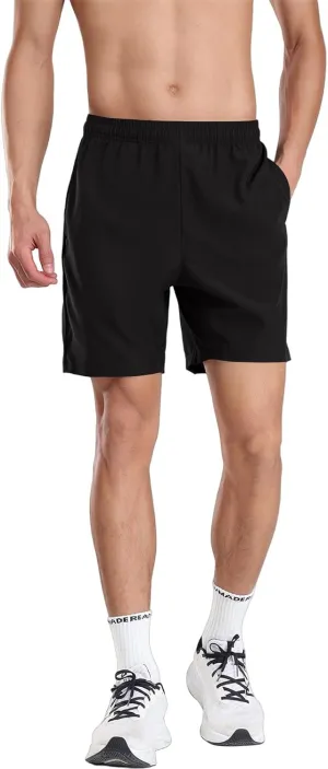 Gym Shorts Men Loose-Fit Quick Dry Lightweight Running Athletic Casual Workout Shorts with Pockets