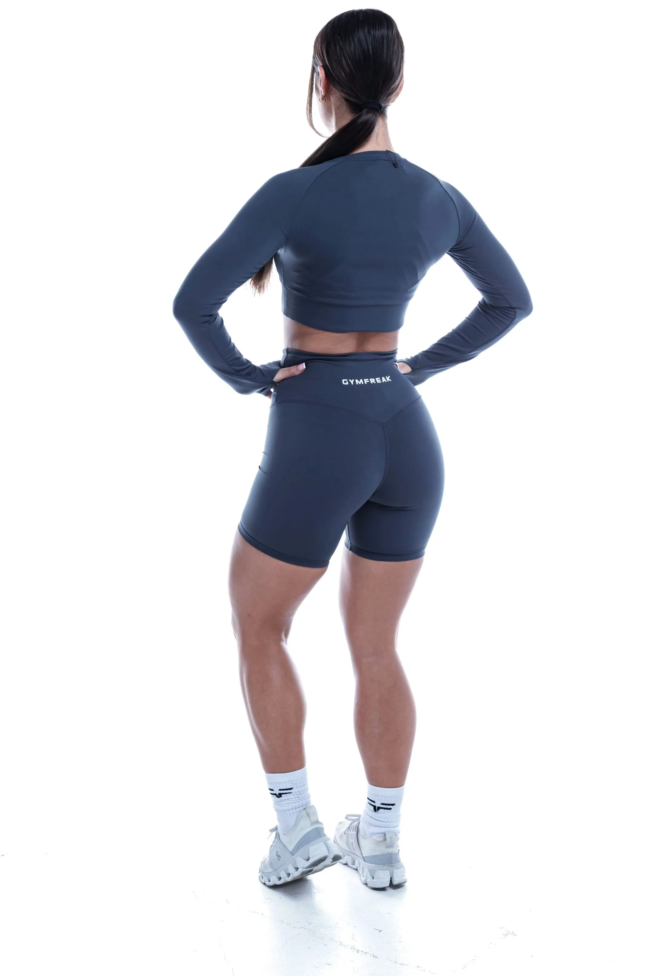 GymFreak Women's Vision Shorts - 6 inch Blue