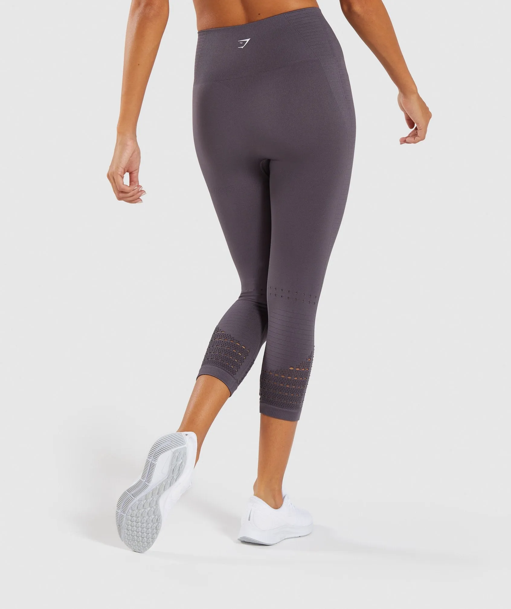 Gymshark Energy  Seamless Cropped Leggings - Slate Lavender