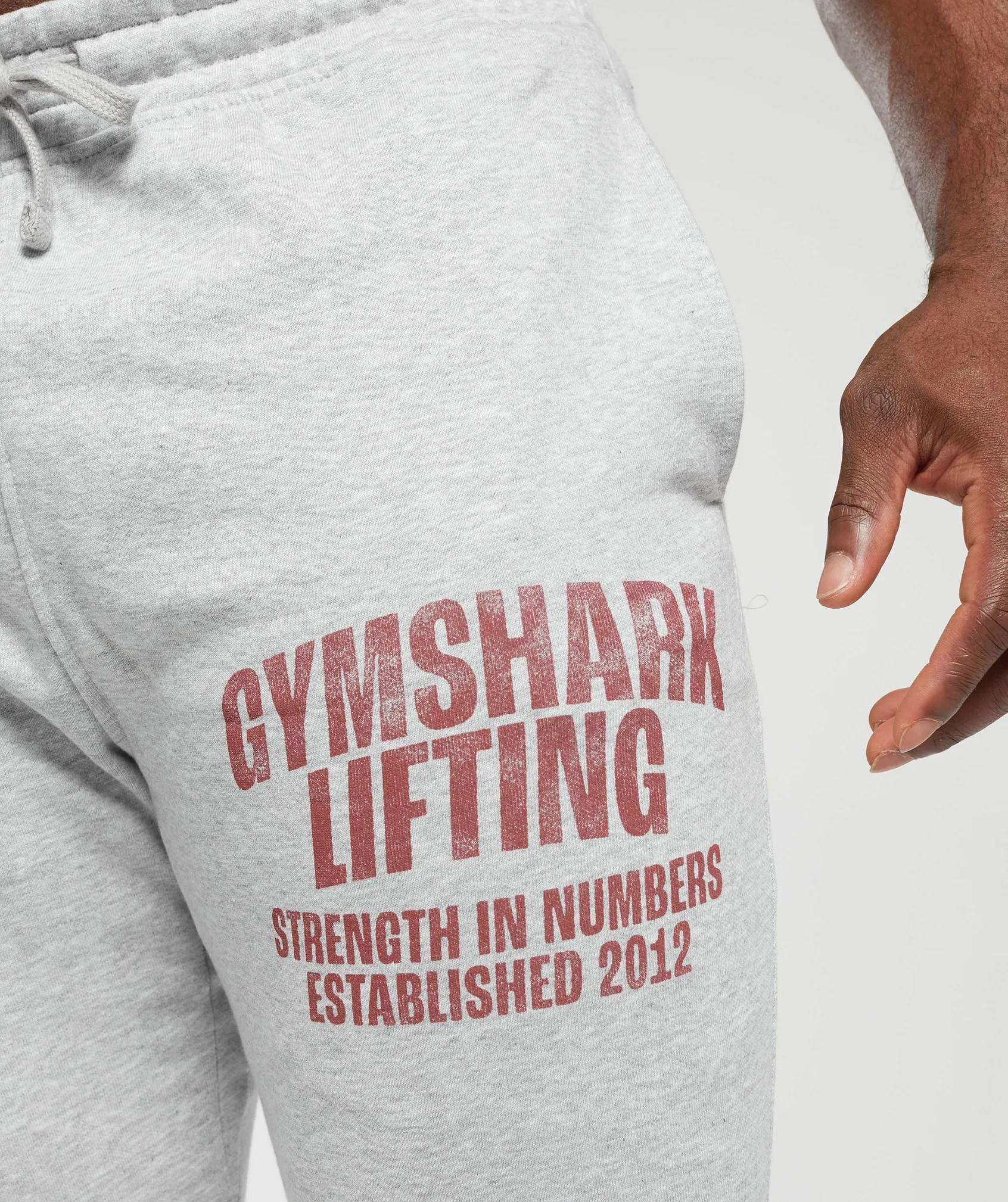 Gymshark Lifting Joggers - Light Grey Core Marl
